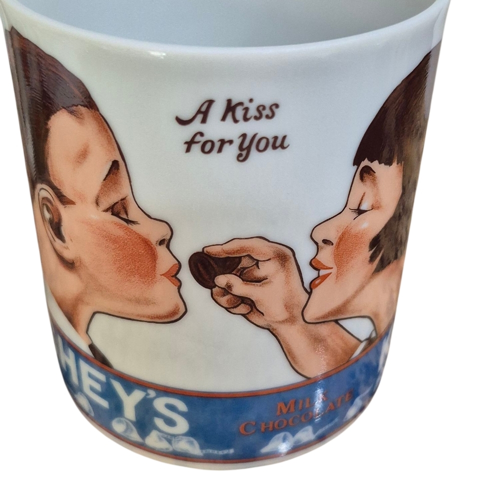 Vintage Hershey Foods Corporation Ceramic MUG Kisses For You
